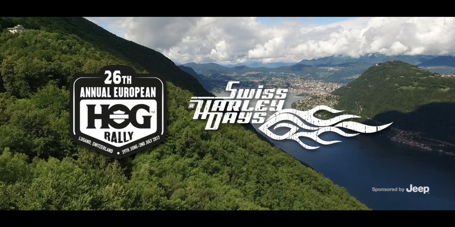 Harley-Davidson event aerial photography.