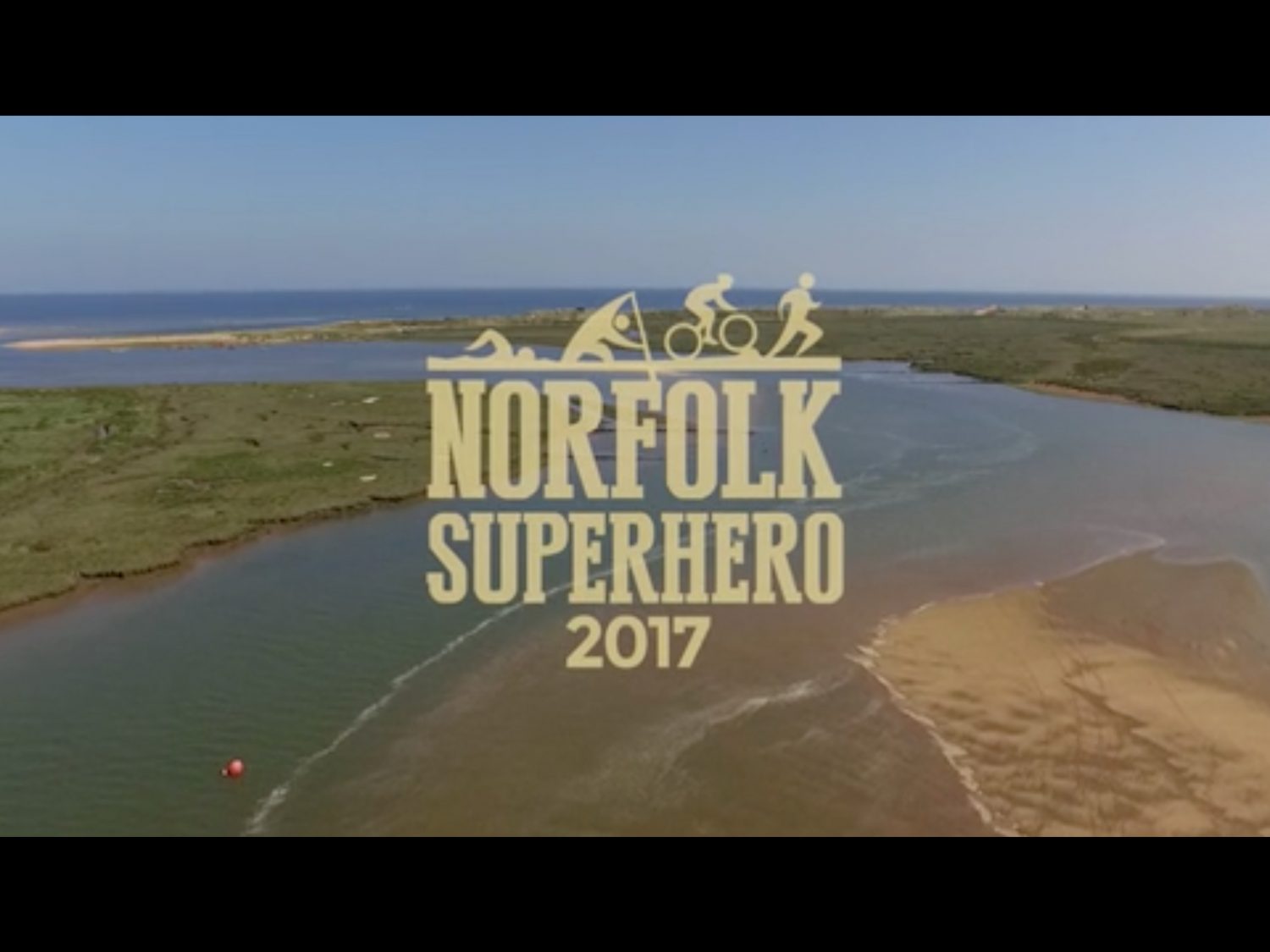 aerial video of the Norfolk superhero challenge