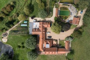 Aerial photography of a property in Norfolk