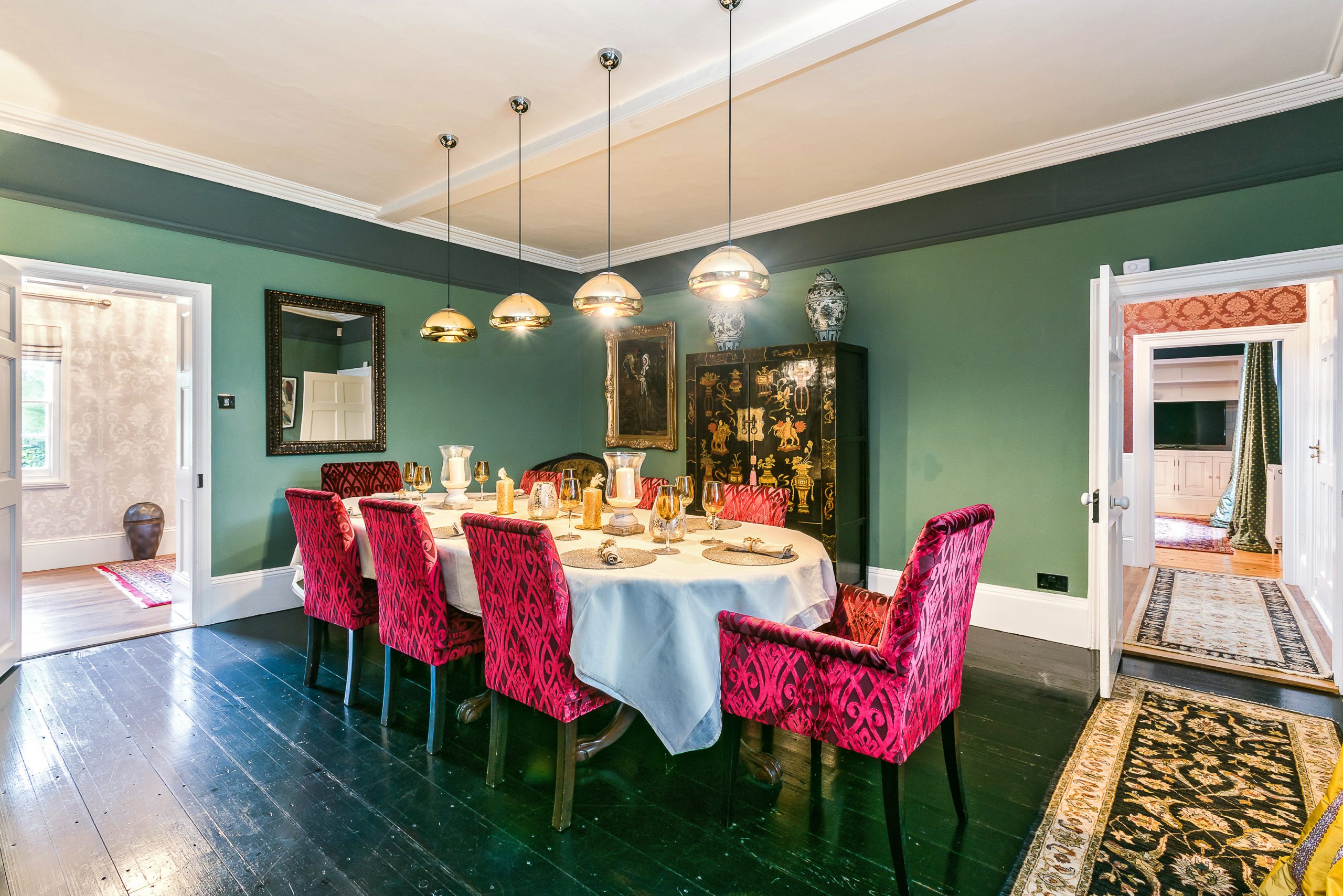 Interior dining room photograph, Norfolk