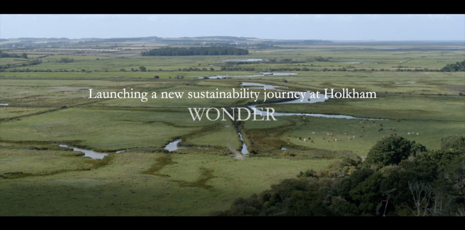 Aerial filming for Holkham Hall in Norfolk