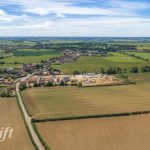 Aerial photography of a development site in Docking, Norfolk