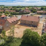 Aerial photography of a development site in Docking, Norfolk
